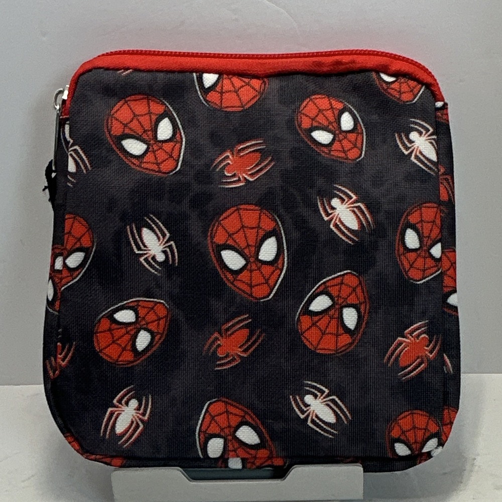 BioWorld Marvel Spider-Man Kids Insulated Zip Lunch Bag Black/Red Small